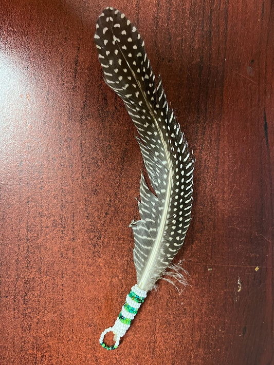 Small Beaded Feather